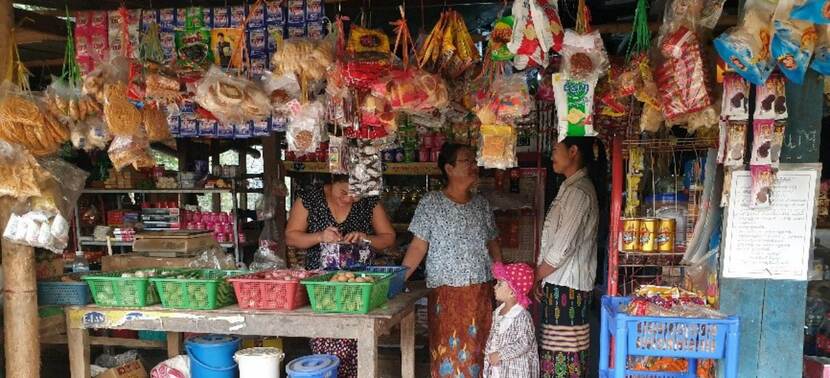 Ezay winkel in Myanmar